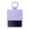 Samsung Silicone Cover with Ring custodia con anello per Galaxy Z Flip4, Lavanda