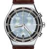 Orologio SWATCH IRONY CHRONO STOCK XCHANGE YVS429 Acciaio Cronografo Pelle