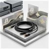 Cavo MMCX in PVC nero 130 cm per cuffie per shure SRH1440 SRH1840 SRH1540