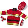 Melissa & Doug | Costume Vigile del Fuoco con Casco, Attrezzi e Accessori Pompiere Bambino | Gioco Pompieri | Regali Bambini Tre Anni | Vestito Carnevale Bambina e Costume Carnevale Bambino 3-6 Anni