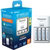 eneloop Caricabatterie Smart per Batterie AA/AAA Ni-MH, Include 4 Batterie AA 20
