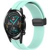 Cinturino in silicone con chiusura magnetica per Huawei GT2 46 mm 22 mm (verde a