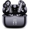 xinwld Cuffie Bluetooth 5.4 In Ear, Auricolari Bluetooth 3D Bass Stereo co Nero intenso