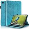 Cover Huawei Mediapad M5 Lite 10 Custodia Albero in Rilievo Pelle PU Portafoglio