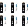 No 6X M.2 NVMe M Key PCB Board Converter PCIe 4.0 Solid State Drive Protector5632