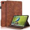 Cover Huawei Mediapad M5 Lite 10 Custodia Albero in Rilievo Pelle PU Portafoglio