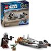 LEGO Star Wars 75436 Speeder Bike del Mandaloriano e di Grogu Giocattolo con...