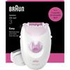 Braun Silk Epil 3 Epilatore Elettrico Donna Con Filo, Rasoio Elettrico Donna, Ri