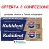 KUKIDENT PLUS TENUTA MORSO INSUPERABILE NEUTRO - 2 CONFEZIONI FORMATO MAXI 57 G