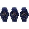 No 3X Stile di Sport Cintura In Tela Orologio da Polso al Quarzo Scuro V8B27692