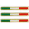 4R Quattroerre.it Quattroerre 14124 Sticker Adesivo 3D Italia Tris Strisce