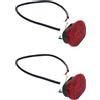 No 2X Fanali Posteriori per Scooter con Luce Parafango Posteriore Impermeabile9255