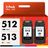 HALLOLUX CARTUCCE INCHIOSTRO PG 512XL CL 513XL SOSTITUZIONE PER CANON 1 NERO 1 COLORE