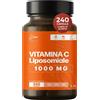 Bluma Vitamina C Liposomiale 1000mg - 240 Capsule Vegane (4 Mesi) - Alto Assorbimento