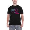 Michael Jackson Men's Neon Slim Fit T-Shirt Black Large Black