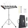 VEVOR Kit Campana Xilofono Glockenspiel a 32 Note, Set di Strumenti a Percussione Professionale con Mazze, Bacchette, Leggio, Supporto Regolabile e Borsa per il Trasporto per Studenti e Adulti