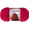 Utopia Crafts Knit Me Amigurumi Velvet Chenille Yarn, Chunky Yarn for Crochet, 50g/55m Super Soft Polyester for Teddies, Plush Toys and Blankets, EN71-3 and Oeko-Tex Certified, 5.5mm Hook (Fuchsia)