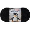 Utopia Crafts Knit Me Amigurumi Velvet Chenille Yarn, Chunky Yarn for Crochet, 50g/55m Super Soft Polyester for Teddies, Plush Toys and Blankets, EN71-3 and Oeko-Tex Certified, 5.5mm Hook (Black)