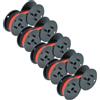 vhbw 5x Nastro inchiostrato per Olympia CPD 5314E 512 5212 nero rosso