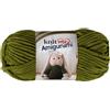 Utopia Crafts Knit Me Amigurumi Velvet Chenille Yarn, Chunky Yarn for Crochet, 50g/55m Super Soft Polyester for Teddies, Plush Toys and Blankets, EN71-3 and Oeko-Tex Certified, 5.5mm Hook (Olive)