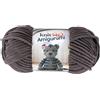 Utopia Crafts Knit Me Amigurumi Velvet Chenille Yarn, Chunky Yarn for Crochet, 50g/55m Super Soft Polyester for Teddies, Plush Toys and Blankets, EN71-3 and Oeko-Tex Certified, 5.5mm Hook (Charcoal)