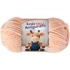 Utopia Crafts Knit Me Amigurumi Velvet Chenille Yarn, Chunky Yarn for Crochet, 50g/55m Super Soft Polyester for Teddies, Plush Toys and Blankets, EN71-3 and Oeko-Tex Certified, 5.5mm Hook (Peach)