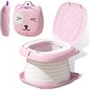 Xinyudaily Sedile WC per Bambini, WC Pieghevole per Bambini, Vasino Pieghevole da Viaggio P