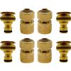 Connettore irrigazione per giardino ottone 1/2 pollice a 3/4 pollice per