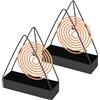 YAOZUP Porta Spirale Antizanzare, 2 pezzi Supporto per Bobine di Zanzara, Porta