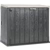 Toomax Storer Plus XL Baule 1270L portattrezzi giardino Antracite/Grigio Tortora