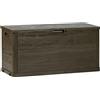 Toomax Multibox Woody's baule da 280L multiuso 117x45x56h cm portaoggetti da gia