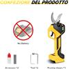 Mellwin Forbici Potatura a Batteria 21V Forbici Giardino Elettriche 50mm Forbici Arbusti