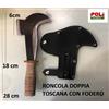 MERONI RONCOLA PENNATO PER CACCIATORE DOPPIO TAGLIO CON FODERO MANICO IN CUOIO