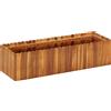 vidaXL Letto Rialzato da Giardino Legno Massello Acacia 200x30x25 cm Fioriera vidaXL