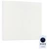Klarstein Stufa Elettrica a Raggi IR Basso Consumo Pannello 60x50 cm Bianco Seta
