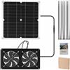 Ventilatore per solare in lega di alluminio 100W 30x30x4cm per gestione flusso