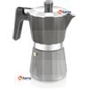 BRA Caffettiera Moka BRA / Percolatore Nero - Adatta Per Induzione Caffè Da Cucina