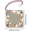 Cuscinetto idraulico 17x17x3mm 5V 3,3V per ventilatore UAV basso rumore 3