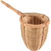 No Nature Bamboo Tea Colino Filtro Colino Infusore Handmade Tessuto Artigianat4535