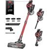 BuTure VAC Aspirapolvere Senza Fili 450W/38000pa,55Min Batteria Rimovibile,Scopa Elettri...