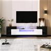 Does not apply Mobile per TV, 200 Cm, Pannello Basso a LED, Lucido, Superficie in Vetro, per Mo