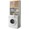 Does not apply Mobile Sopra Lavatrice, 4 Scomparti, per Lavatrice/Asciugatrice/Wc, Hxlxp: 185,5