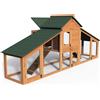 VOUNOT POLLAIO IN LEGNO PER GALLINE OVAIOLE DA ESTERNO L 210 X P 85 X H 85 CM