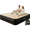 Materasso Gonfiabile Matrimoniale 203X157X47 Cm, Letto Gonfiabile Autogonfiabile