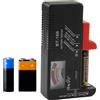 JRILUO Tester Batteria Universale, Misuratore Preciso Per AA AAA C D 9 V Pile Bottone 1