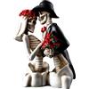 No Statuina Scheletro In Resina Decorazione di Halloween Amanti Gotici Romanti2243