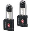 Samsonite TA Revolution - Lucchetto a chiave TSA set da 2, lucchetto per baga...