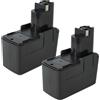 vhbw 2x Batteria per Bosch GSR 9.6VE2 GSR 9.6V GSR 9.6 VES-1 GSR 9.6 VE-2 2Ah 9,6V