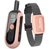 - Senza marchio/generico - Collare addestramento cani elettrico antiabbaio telecomando IP67 1000M rosa