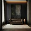 DecHome Divano Chesterfield 2 Posti Stile Vintage Ecopelle 152x74x82 cm Marrone DecHome